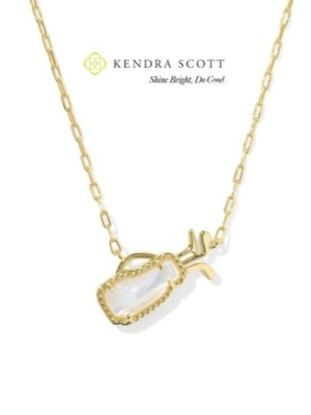 💞💞💖Kendra Scott Golf Gold Short Pendant Necklace